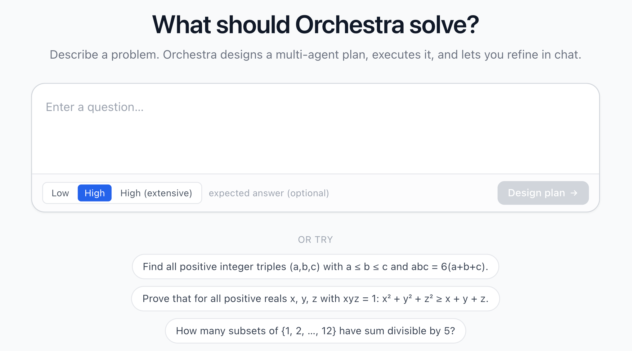 MAS-Orchestra Live Demo